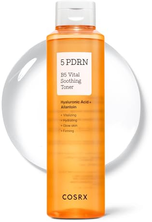 COSRX 5 PDRN B5 Vital Soothing Toner 280mL for Rejuvenating & Soothing Skin with Salmon DNA, Centella, Lactobacillus PDRN & Panthenol, Korean Skin Care