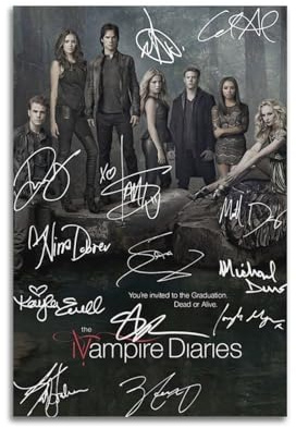 GVMRFCDD The Vampire Diaries Poster, Wandkunst, Leinwandposter, modernes Gemälde für Wohnzimmer, Schlafzimmer, 20 x 30 cm, ungerahmter Stil