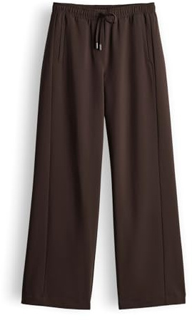 OPUS Damen Jogpants | MELANE Flow Wide Jogpants mit Komfortbund Coffee Bean, 42