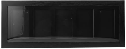 Sammelkartenrahmen mit 5 Fächern, Schwarz, Fiber Board, Wandmontage | Sammelkarten Rahmen, Kartenständer zur Präsentation, 20x7, 6x1, 2 Zoll