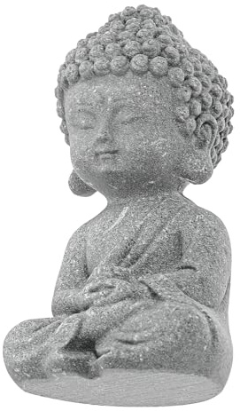 POPETPOP Aquarium Deko Buddha Figur Klein Unterwasser Buddha Statue für Fischbecken für Aquarien und Gartendekoration