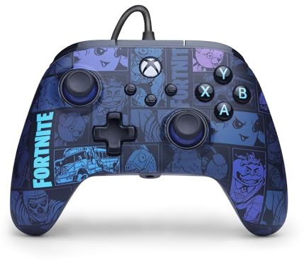 PowerA Controller cablato Advantage per Xbox Series X|S - Fortnite: Vittoria reale, gamepad, levette a effetto Hall, controller di gioco, funziona con Xbox Series X|S
