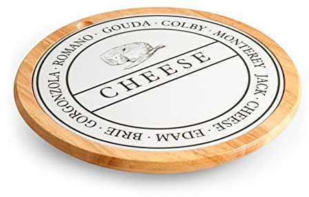 H&H Wood Tagliere per Formaggio, Legno, Beige