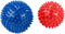 Newgen Medicals Igelball: 2 Massagebälle mit Noppen für Reflexzonenmassage u.v.m., Ø 9 & 7,5 cm (Massage Bälle, Igelball Massage, Fußmassagegerät)