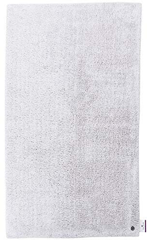 TOM TAILOR Badematte, Badvorleger aus Baumwolle, rutschhemmend, saugfähig, Farbe:Silber, Größe:60 x 60 cm