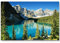 Paul Sinus Art Leinwandbilder | Bilder Leinwand 120x80cm kanadische Berge um einen Fluss