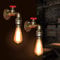 MINUS ONE Vintage Retro Industrie aus Metall & Eisen Wasserrohr Wandlampe für Kaffee Wandleuchte Korridor Bedside Küche Esszimmer Café Bar