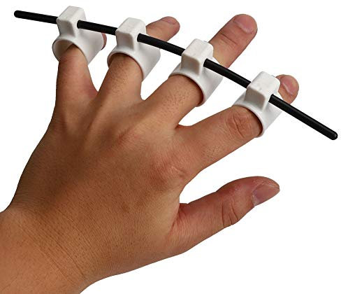 Gitarrenfinger-Erweiterungshülsen Finger Exerciser Trainer Tool Hand Exerciser Stärker für E-Gitarre, Bass, Ukulele, Klavier