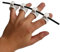 Gitarrenfinger-Erweiterungshülsen Finger Exerciser Trainer Tool Hand Exerciser Stärker für E-Gitarre, Bass, Ukulele, Klavier