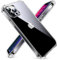 CANSHN Cover Compatibile con iPhone 12 Pro Max, Custodia Trasparente per Assorbimento Degli Urti con Paraurti in TPU Morbido [Protettiva Sottile] per iPhone 12 Pro Max da 6.7 Pollici - Trasparente