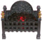 Dolls House Regal Glowing Coal Fire Light up Miniature Fireplace Accessory 12V