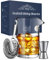 Cocktail Mixing Glass, veecom 3 Piece Old Fashioned Cocktail Kit, 550ml Mixing Glass Cocktail Making Set for Martini, Mojito, Mixer Cocktail Set Cocktail Shaker Set with Strainer, Jigger