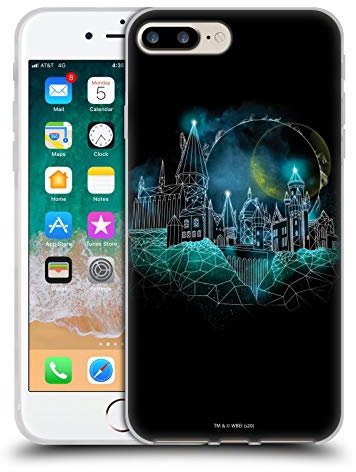 Head Case Designs Offizielle Harry Potter Hogwarts Deathly Hallows XVIII Gel Handyhülle Hülle [Militärischer Schutzgrad] Kompatibel mit Apple iPhone 7 Plus/iPhone 8 Plus