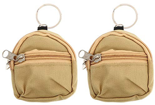 Amosfun Mini-Rucksack, Münzbeutel, Anhänger, Reißverschluss, Geldbörsen, Schlüsselanhänger, Partyzubehör