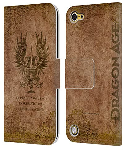 Head Case Designs Offiziell Zugelassen Dragon Age Graue Wächter verzweifelt Ursprüngliche Heraldik Leder Brieftaschen Handyhülle Hülle Huelle kompatibel mit Apple iPod Touch 5G 5th Gen