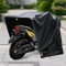 Faltbar Motorradgarage Motorradabdeckung Motorrad Abdeckplane Sommer & Winter Abdeckung 600D Oxford Stoff Motorradabdeckungen Abdeckplane UV-geschützt Wasserdicht Zeltgarage