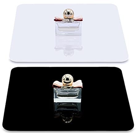 White & Black Acrylic Reflective Display Table Background Board, PULUZ 20cm/12 inch Table Top Display Board for Small Product Tabletop Photography Shooting