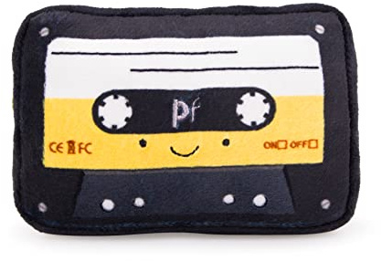Petface Retro Cassette Tape Plush Dog Toy | Durable & Lightweight, for Fetch & Cuddle Time, Fun Retro Design