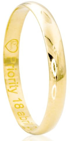 Klassische Trauringe 3mm | Priorität | Ehering | Ehering Gold | Klassischer Ehering