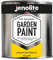 JENOLITE Garden Paint Chalky Buttercup Yellow - Ideal for Garden Furniture & Ornaments - use on wood, metal, plastic, stone, ceramic - 1 Litre (RAL 1018)