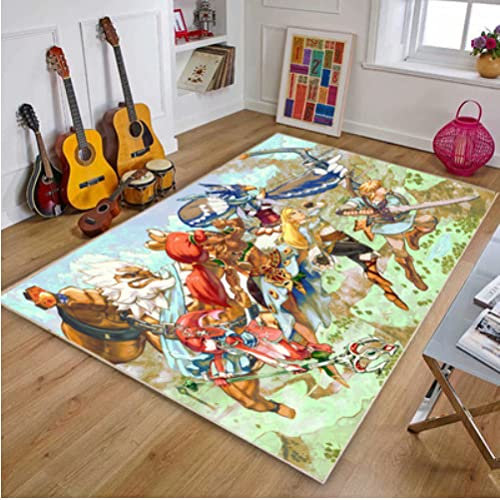 Zelda Legend Teppich – Cartoon-Teppich – Home Decor Bodenmatte für Kinderzimmer 140x200cm