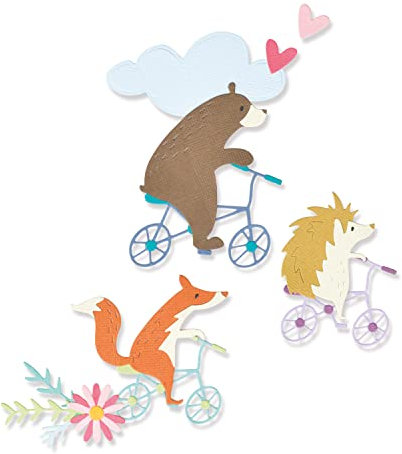 Sizzix by Chapter Thinlits Stanzschablonen-Set 11PK Joy Riders von Olivia Rose | 665888 |Kapitel 2 2022, Kunststoff Papier, multicolor, One Size