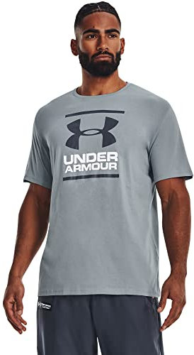 Under Armour Mens Short-Sleeve Graph Herren Ua Gl Foundation T-Shirt, Harbor Blue, 1326849-465, SM
