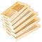 Plateaux de service en bois avec poignée – 7 plateaux de service imbriqués en bois brut pour le petit déjeuner des enfants, les collations Montessori, la décoration d'intérieur, la cuisine, les fêtes