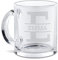 PR Print Royal Personalisierte Glastasse graviert mit Ihrem Anfangsbuchstaben E und Namen - Namenstasse graviert, Geschenkidee, Geburtstagsgeschenk | Lasergravur, Eckige Schrift, 300ml