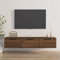 Tidyard Floating TV Stand Wall Mounted TV Cabinet With 4 Drawers Hanging TV Stand Chest of Drawers Entertainment Center Media Cabinet Storage Unit Brown Oak 102x30x20 cm Engineered Wood