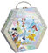 Totum Disney Diamond Painting Figuren in schöner Geschenkbox – 6 Disney Charaktere zum Verzieren mit über 850 Diamanten in Glitzer Bastelkoffer, Geschenk für Kinder, Mittel