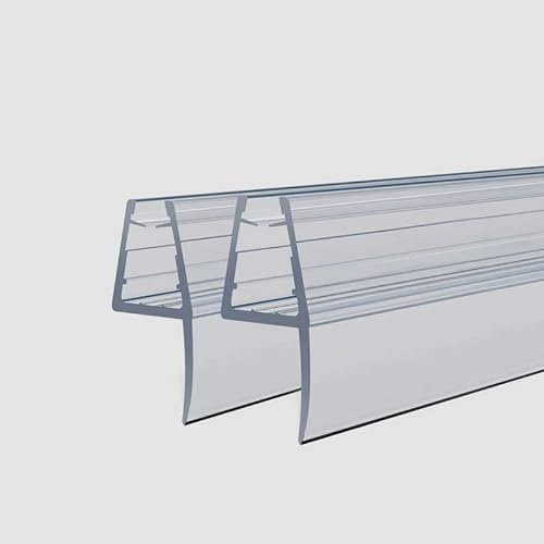 WDWRITTI Duschdichtung für 4-6mm Glastür, 2x100cm ersatzdichtung Duschdichtung Dichtung Dusche, für Duschkabine Duschwand Glas