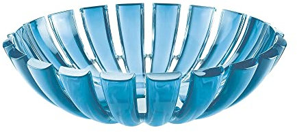 GUZZINI - Corbeille Dolcevita , Bio-Based Plastic, Turquoise, 25x25xh6,5