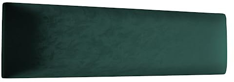 Muralo Samt Wandkissen Stoff Polsterpaneel Schlafzimmer Wohnzimmer Bett Wandpolster Bettkopfteil Lendekissen Modern Luxus Gepolstert Polster Paneel (Flaschengrün, 90 cm x 30 cm)