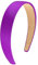Wecoe Fascia per capelli viola larga 3,0 cm, in raso di seta, antiscivolo, alla moda, per rientro a scuola, tinta unita, accessori per capelli fai da te, per donne e ragazze, regalo per donne e