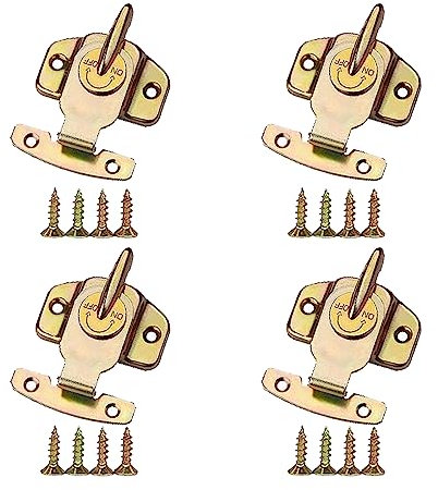 TAODAN 4PCS Metall Tisch Schlösser Esszimmer Training Tisch Schnallen Verbinder Esstisch Schlösser Metall Feder Tisch Blatt Schnalle Latches Tisch Blatt Latch Hardware Zubehör
