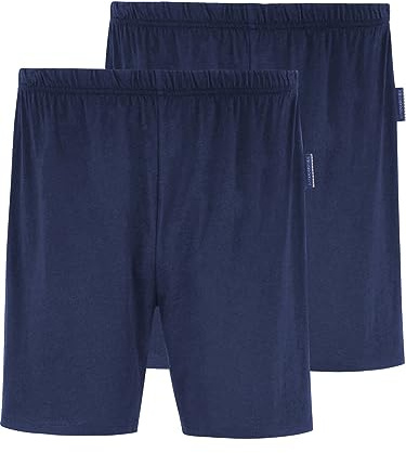 Jan Vanderstorm Herren 2er Pack Kurze Schlafhose Tiemu Dunkelblau, 5xl (xxxxxl) - 72/74