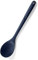 U-Taste 33.9 cm Extra Long Silicone Solid Spoon, 315℃ Heat Resistant Food Grade Kitchen Cooking Spoon, Nonstick Seamless Rubber Serving Spoon for Mixing Stirring Basting Scooping (Midnight Blue)