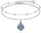 POPLYKE Abalone Lotus Blume Fußkettchen für Damen 925 Sterling Silber Lotus Fußkettchen Armband Doppelschichtige Kette Strand Schmuck Geschenke