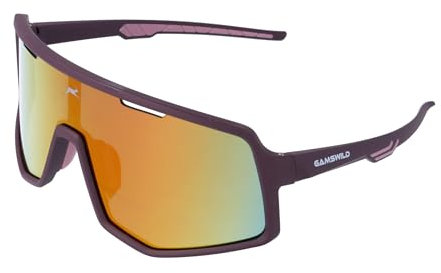 Gamswild WS4042 Sonnenbrille Skibrille Fahrradbrille Damen Herren Unisex | lila | beere | schwarz-blau | schwarz-rot | grün