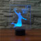 KINGCOO 3D Illusion Tischlampe Nachtlampe, LED 7 Farben ändern Touch Switch Schreibtischlampe Nachtlichter Schlummerleuchten für Kinder Valentinstag Geburtstags Geschenk (Basketballwurf)