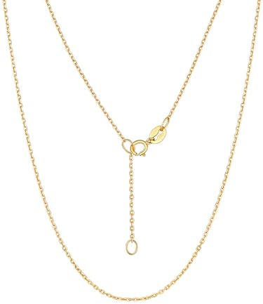 Suplight Gold Kette Frauen Goldkette Damen 925 Ohne Anhänger Gliederkette Gold Goldschmuck Panzerkette 61cm Erbskette Geschenk für Frauen Mama