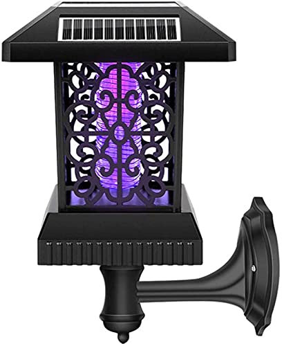 TEmkin Lampe Solaire Anti-Moustique, Lampe Anti-Moustique électrique Rechargeable Anti-moustiques avec Panneau Solaire, Lampe USB utilisée pour l'extérieur et l'intérieur (3)