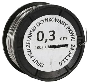 Wabendraht Verzinkt Ø 0,3 mm - 100g Spule (ca. 170m) - Rähmchendraht für Imker - Reißfest, Flexibel & Korrosionsbeständig