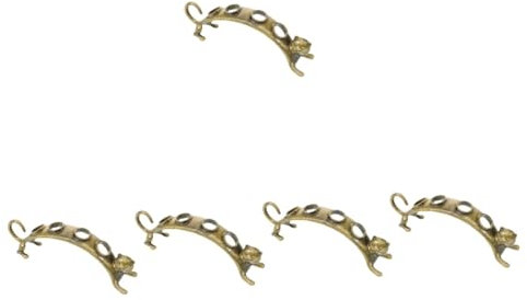 Ciieeo 5pcs Vintage Wine Plug Storage Rack Multi-slots Elegant Wine Bottle Organizer for Home