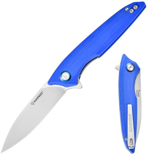 Harnds Klappmesser, Camping Überlebensmesser, Taschenmesser für Männer, Geeignet für das tägliche Leben und Outdoor-Wandern, Angeln