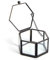 Geometrische Ringschatulle, Geometrisches Glas Box, Schmuckschatulle aus Metall, Vintage Schmuckschatulle aus Glas, Hochzeit Ring Box, für Schmuck und Blumen von Damen