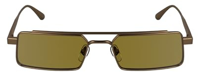 Calvin Klein Unisex Adult Sunglasses CK24111S - Matte Amber Gold with Solid Light Ochre Lens