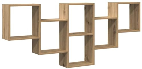 vidaXL Wall Shelf Artisian Oak 159x18x66 cm Engineered Wood
