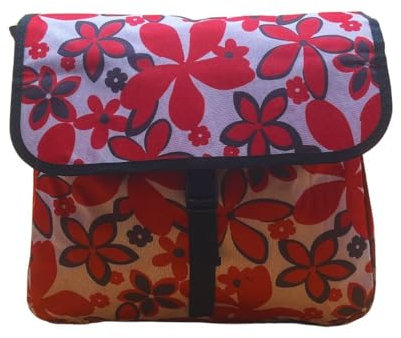 Generisch Doppelte Fahrradtasche (Rot Blume)